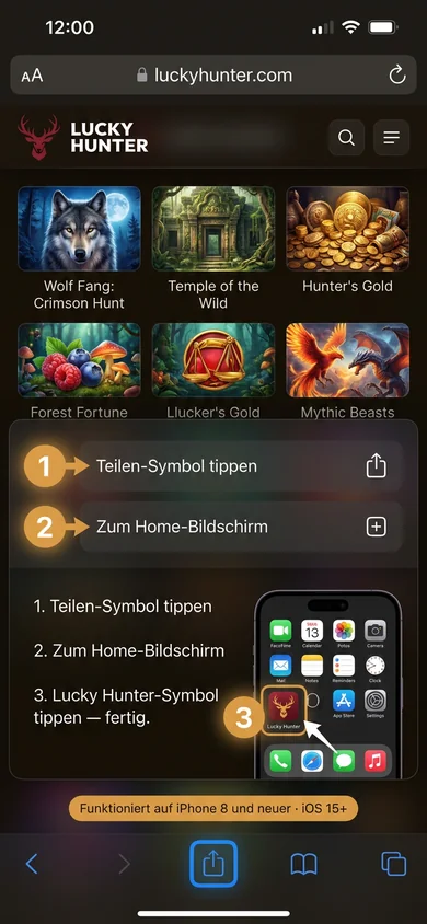 Lucky Hunter auf dem iPhone installieren – Lucky Hunter